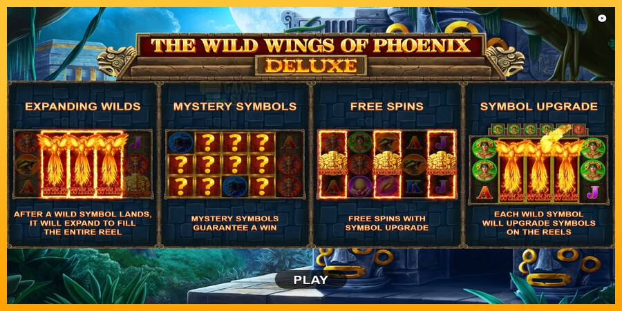 The Wild Wings of Phoenix Deluxe automat për para të vërteta, foto 1