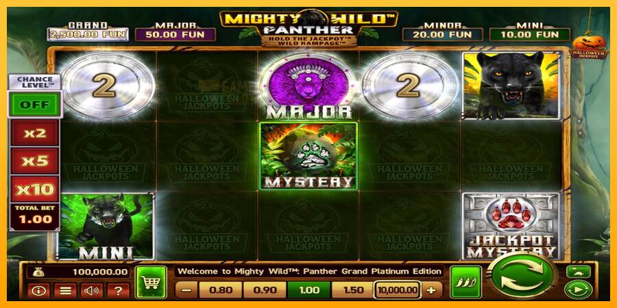 Mighty Wild: Panther Grand Platinum Edition Halloween Jackpots automat për para të vërteta, foto 1