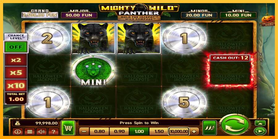 Mighty Wild: Panther Grand Platinum Edition Halloween Jackpots automat për para të vërteta, foto 2