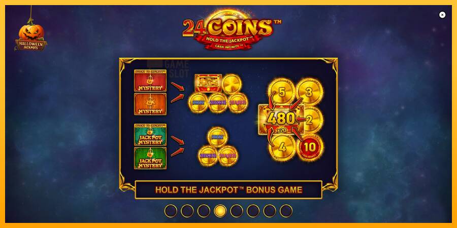 24 Coins Halloween Jackpots automat për para të vërteta, foto 1