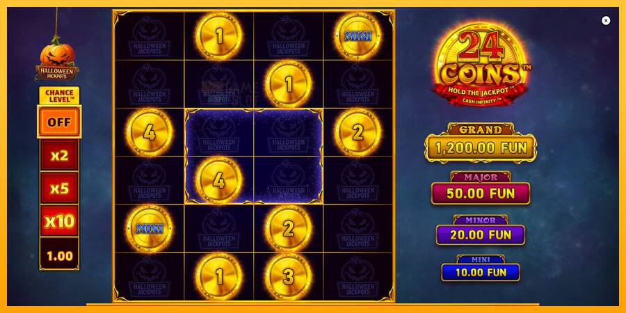 24 Coins Halloween Jackpots automat për para të vërteta, foto 2