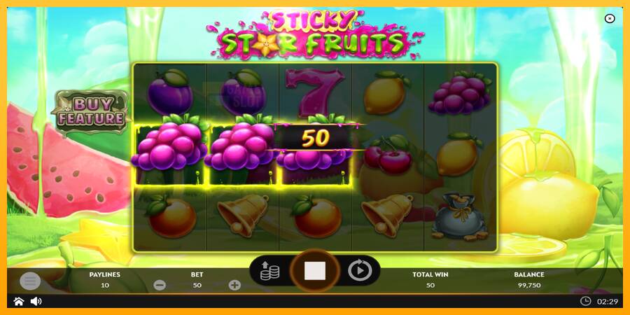 Sticky Star Fruits automat për para të vërteta, foto 3