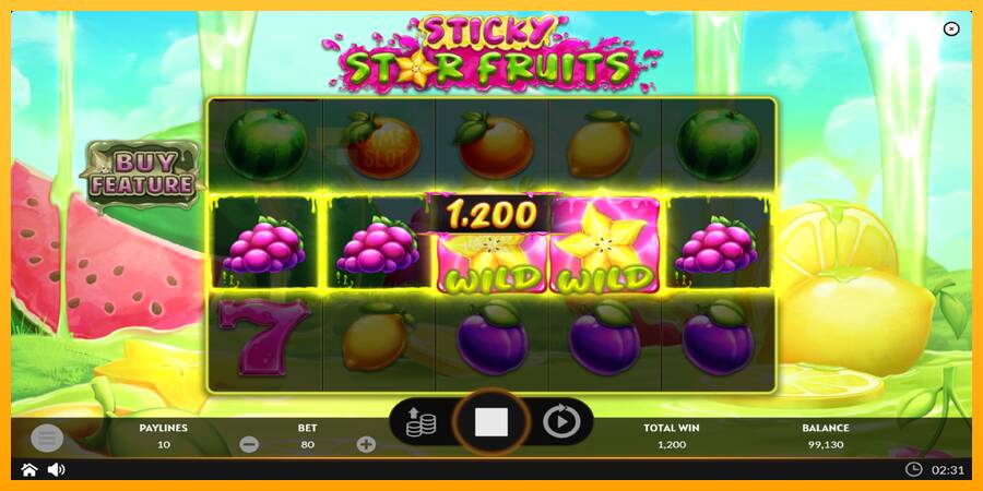 Sticky Star Fruits automat për para të vërteta, foto 4