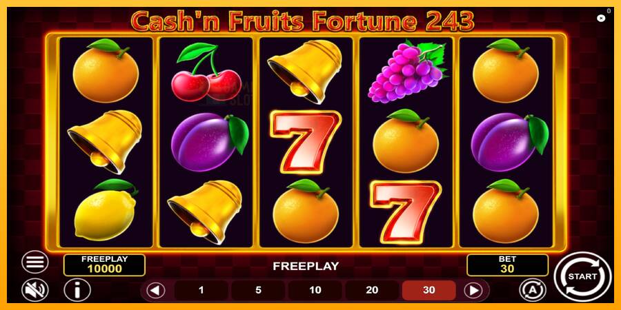 Cashn Fruits Fortune 243 automat për para të vërteta, foto 2