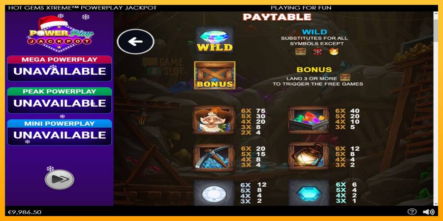 Hot Gems Xtreme PowerPlay Jackpot automat për para të vërteta, foto 4