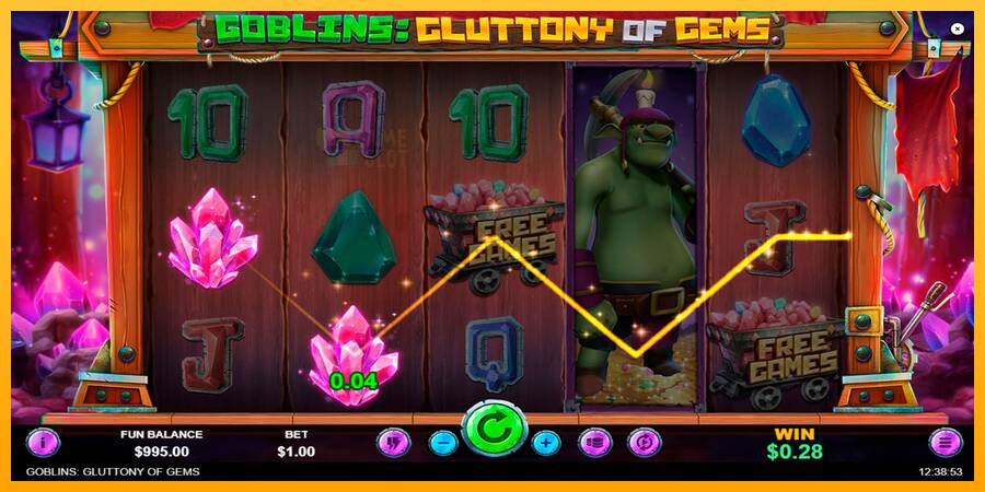 Goblins Gluttony of Gems automat për para të vërteta, foto 3