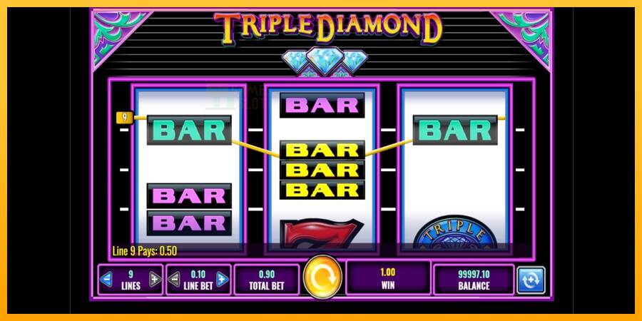 Triple Diamond automat për para të vërteta, foto 2