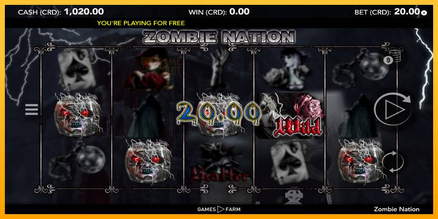 Zombie Nation automat për para të vërteta, foto 3