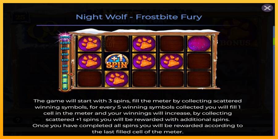 Night Wolf - Frostbite Fury automat për para të vërteta, foto 5