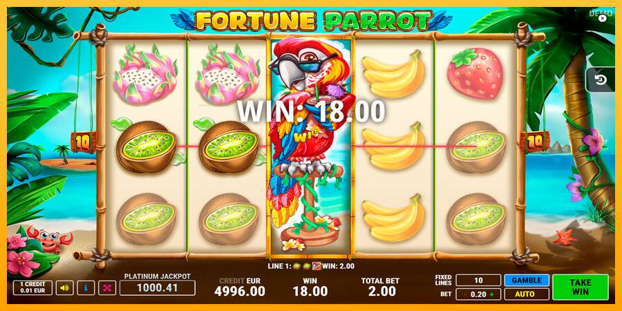 Fortune Parrot automat për para të vërteta, foto 2