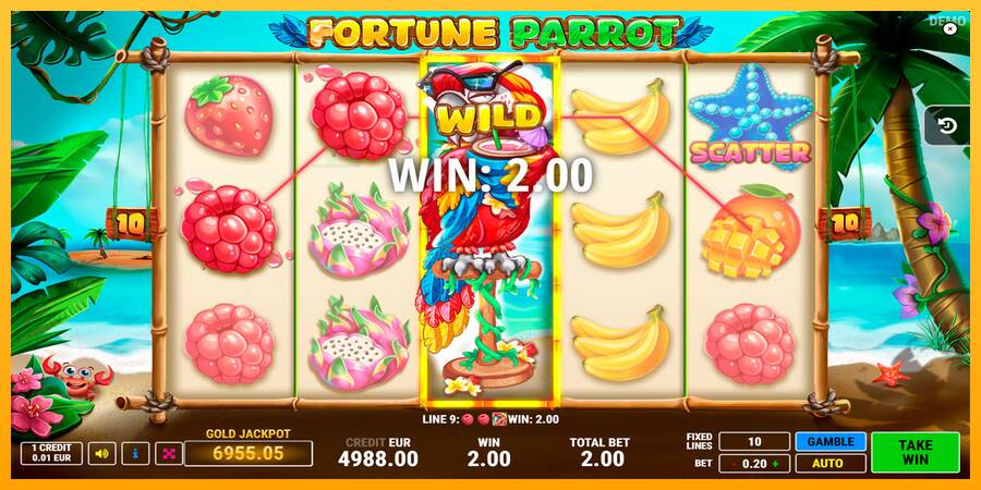 Fortune Parrot automat për para të vërteta, foto 4