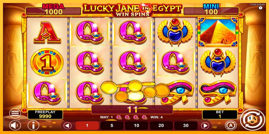 Lucky Jane in Egypt Win Spins automat për para të vërteta, foto 3