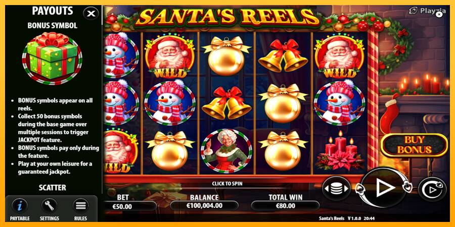 Santas Reels automat për para të vërteta, foto 5