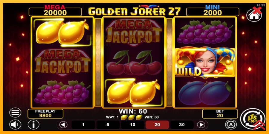 Golden Joker 27 Hold & Win automat për para të vërteta, foto 3