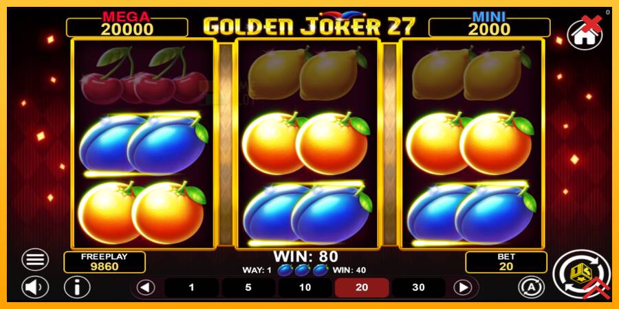 Golden Joker 27 Hold & Win automat për para të vërteta, foto 4