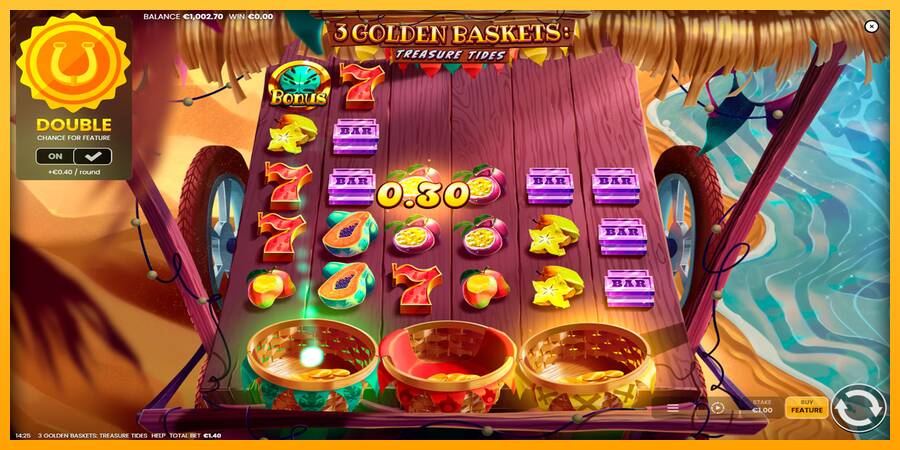 3 Golden Baskets: Treasure Tides automat për para të vërteta, foto 3