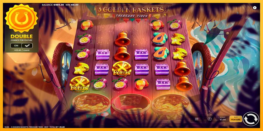 3 Golden Baskets: Treasure Tides automat për para të vërteta, foto 4