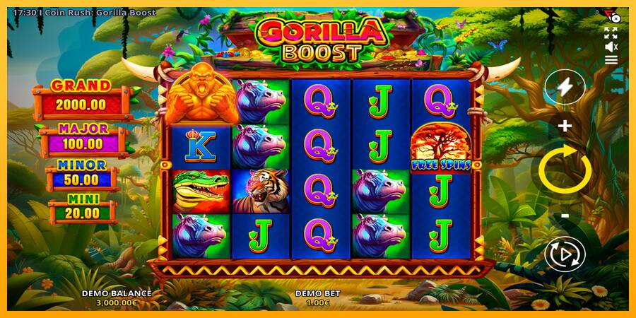 Coin Rush: Gorilla Boost automat për para të vërteta, foto 1