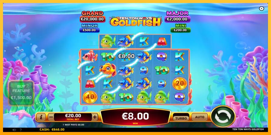 Ten Ton Ways Goldfish automat për para të vërteta, foto 4