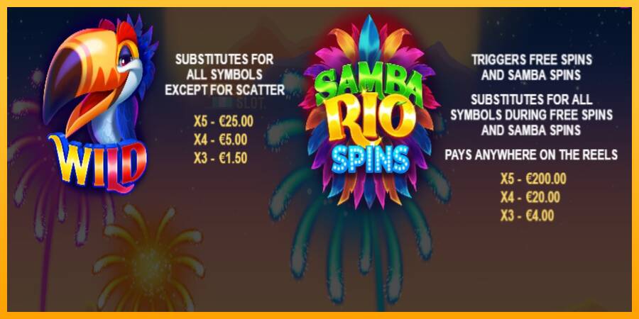 Samba Rio Spins automat për para të vërteta, foto 4