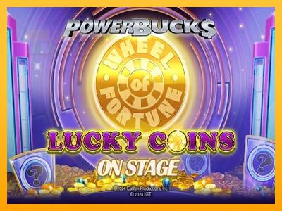 PowerBucks Wheel of Fortune Lucky Coins On Stage automat për para të vërteta